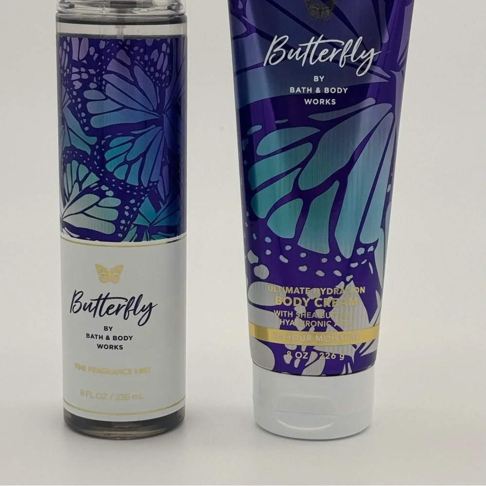 Bath & Body Works Butterfly Body Cream Gift Set NWT